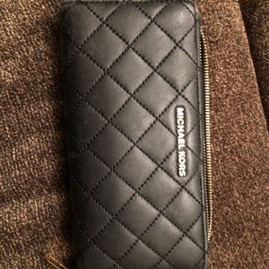 Michael Kors Black Quilted Wallet